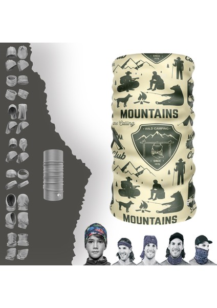 Mountains Yazılı Boyunluk Maske Baf Bandana