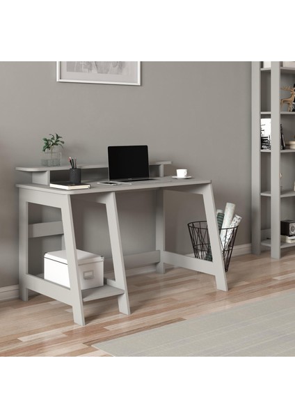 Country Ergonomik Çalışma Masası, Modern Bilgisayar Masası - Gri fiyatları