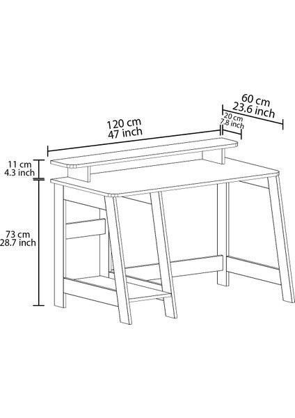 Country Ergonomik Çalışma Masası, Modern Bilgisayar Masası - Gri indirimleri