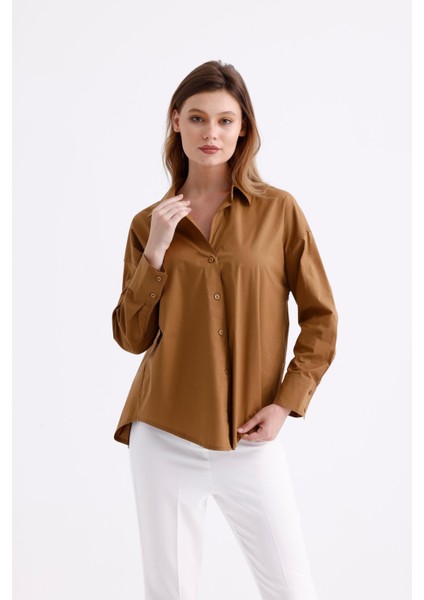 %96 Pamuk Esnek Poplin Kadın Gömlek 1163 indirimleri