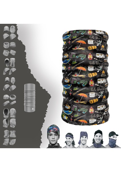 Kamp Eşyaları Desenli Boyunluk Maske Baf Bandana