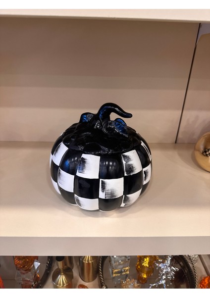 Dekoratif El Boyama Damalı Bal Kabağı fiyatları