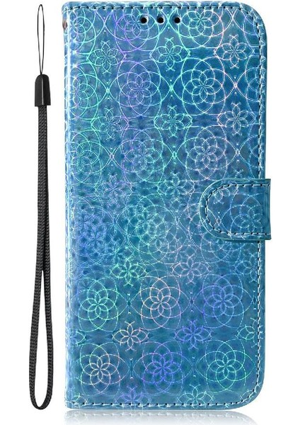 Realme Gt 6 Glitter Renkli Cüzdan Kılıf Için Flip Case Kart Yuvası Premium (Yurt Dışından)
