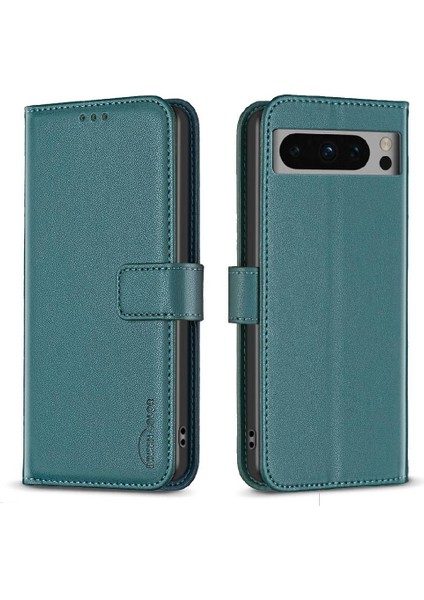 Google Pixel 8 Pro Çok Renkli Deri Kılıf Çoklu Kart Yuvası Için Flip Case (Yurt Dışından)