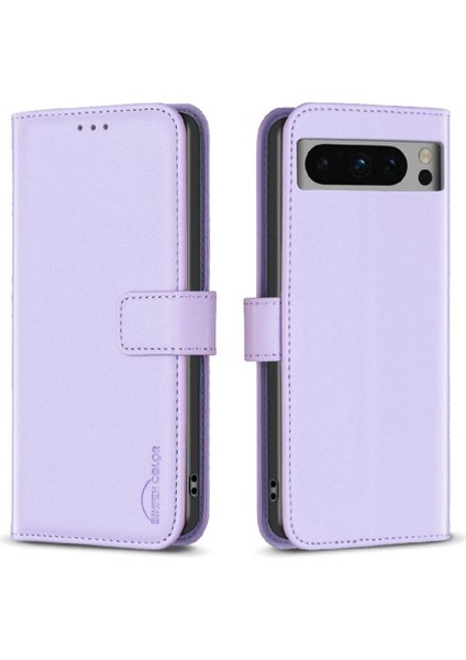Google Pixel 8 Pro Çok Renkli Deri Kılıf Çoklu Kart Yuvası Için Flip Case (Yurt Dışından)