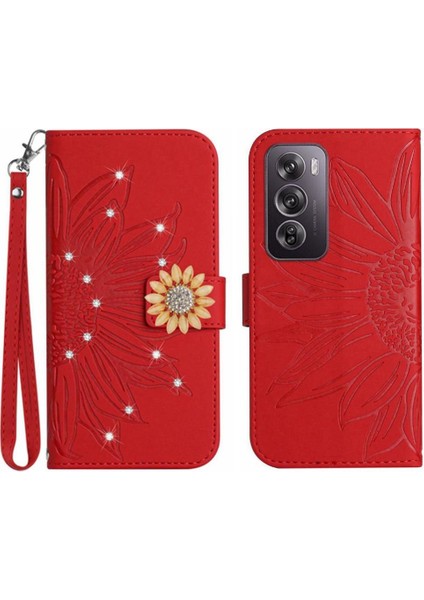 Oppo RENO12 Için Kılıf 5g Kart Tutucu Flip Cüzdan Kredi Kartı Darbeye Tpu (Yurt Dışından)