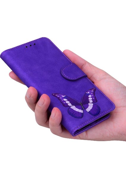 Realme Gt 6t Için Flip Case Cüzdan Flip Folio Kapak Kelebek Renk Baskılı (Yurt Dışından) fırsatları