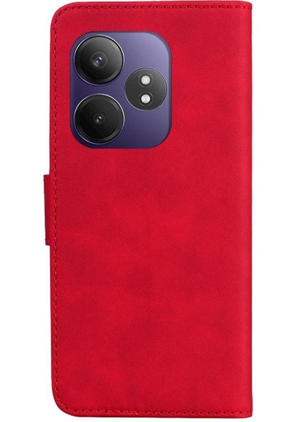 Realme Gt 6 Için Flip Case Kelebek Renk Baskılı Cüzdan Flip Folio Kapak (Yurt Dışından)