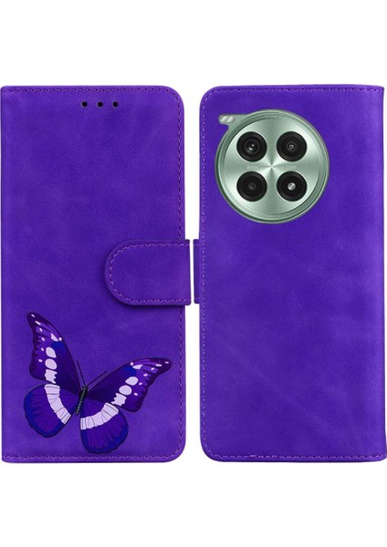 Oneplus Ace 3 Pro Için Flip Case Kelebek Flip Folio Kapak Cüzdan Renk (Yurt Dışından)
