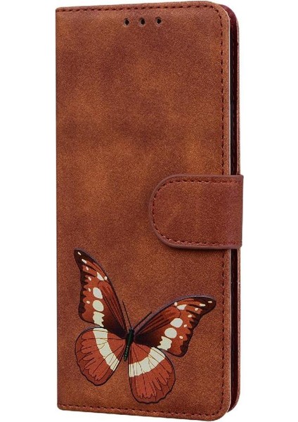 Realme Gt 6t Için Flip Case Cüzdan Flip Folio Kapak Kelebek Renk Baskılı (Yurt Dışından)
