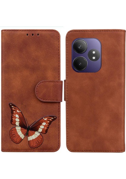 Realme Gt 6t Için Flip Case Cüzdan Flip Folio Kapak Kelebek Renk Baskılı (Yurt Dışından) indirimleri