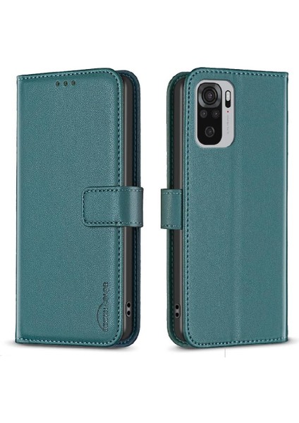 Xiaomi Redmi Not 10 Için Flip Case 4g Cüzdan Iş Çoklu Kart Yuvası Kılıf (Yurt Dışından)