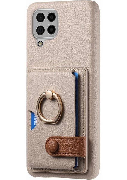 Samsung Galaxy A22 4g Kart Yuvaları Premium Dokulu Deri Yüzük (Yurt Dışından) indirimleri
