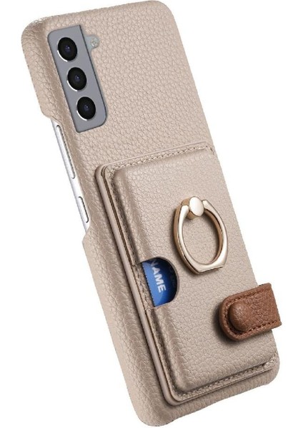 Samsung Galaxy S21 Artı Halka Standı Premium Dokulu Deri Kart (Yurt Dışından) modelleri