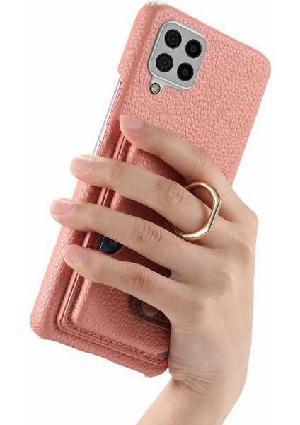 Samsung Galaxy A22 4g Kart Yuvaları Premium Dokulu Deri Yüzük (Yurt Dışından) fiyatları