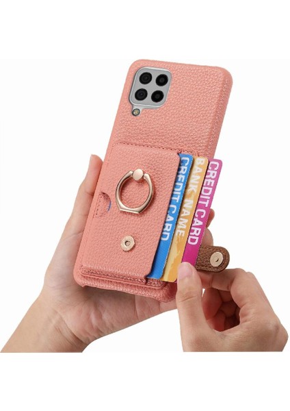 Samsung Galaxy A22 4g Kart Yuvaları Premium Dokulu Deri Yüzük (Yurt Dışından) modelleri
