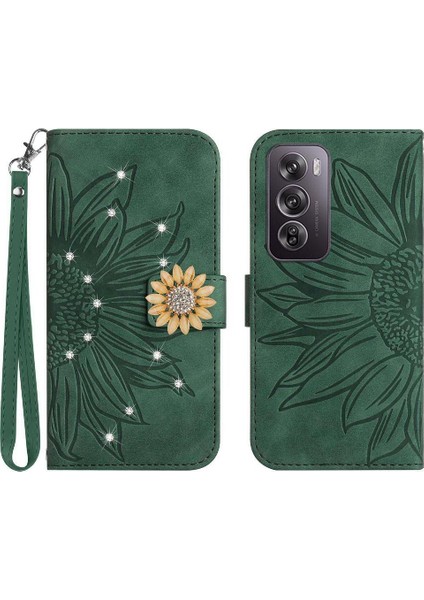 Oppo RENO12 Için Kılıf 5g Kart Tutucu Flip Cüzdan Kredi Kartı Darbeye Tpu (Yurt Dışından)