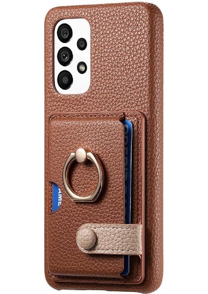 Samsung Galaxy A53 5g Kart Yuvaları Premium Dokulu Deri Yüzük (Yurt Dışından) modelleri