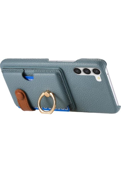 Samsung Galaxy S23 Halka Standı Premium Dokulu Deri Kart Yuvaları (Yurt Dışından) fiyatları