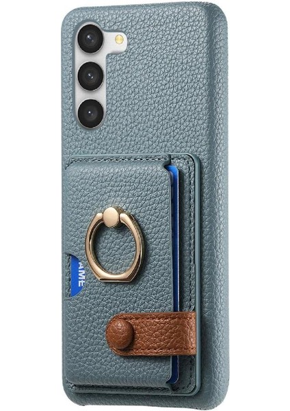 Samsung Galaxy S23 Halka Standı Premium Dokulu Deri Kart Yuvaları (Yurt Dışından) fırsatları