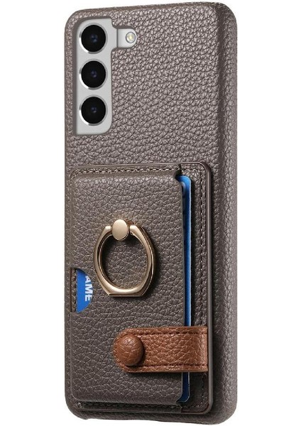 Samsung Galaxy S22 Artı Kart Yuvaları Premium Dokulu Deri Yüzük (Yurt Dışından) modelleri