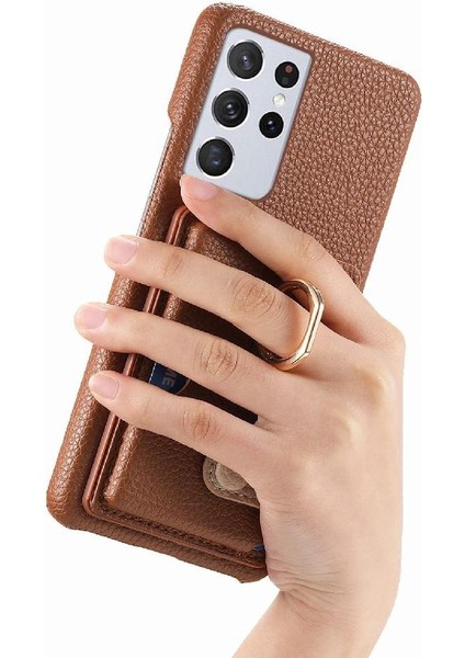 Samsung Galaxy S21 Ultra Kart Yuvaları Halka Standı Premium Dokulu (Yurt Dışından) modelleri
