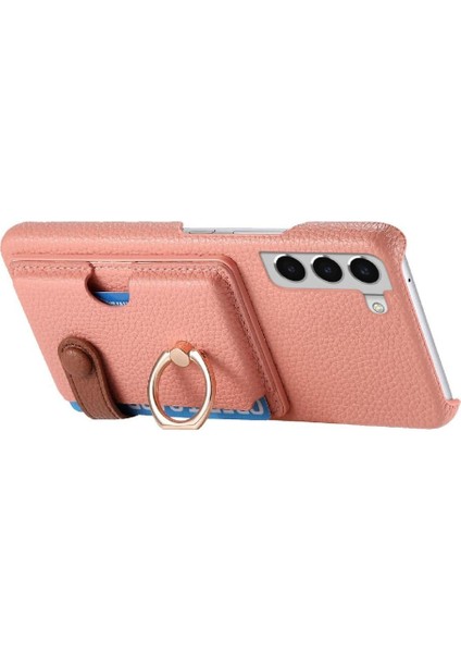 Samsung Galaxy S22 Artı Kart Yuvaları Premium Dokulu Deri Yüzük (Yurt Dışından) modelleri