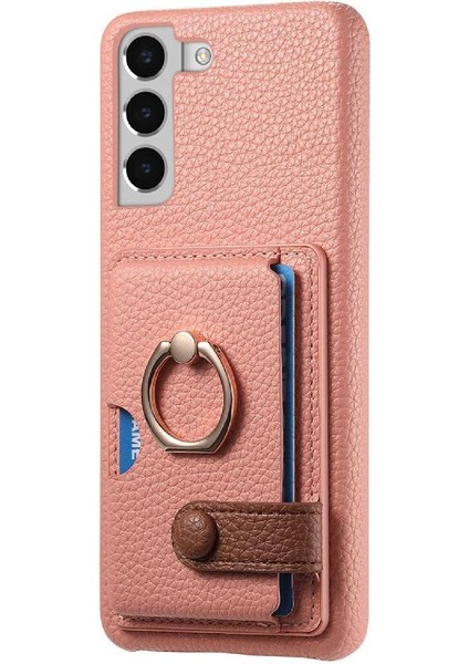 Samsung Galaxy S22 Artı Kart Yuvaları Premium Dokulu Deri Yüzük (Yurt Dışından) indirimleri