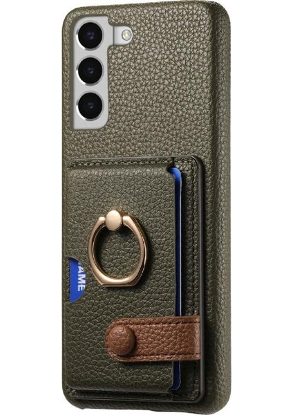 Samsung Galaxy S22 Artı Kart Yuvaları Premium Dokulu Deri Yüzük (Yurt Dışından) indirimleri