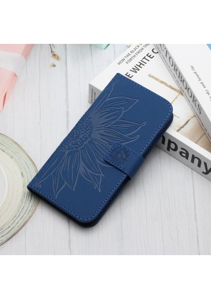 Sony Xperia 10 Vı Için Kılıf Kısa Kayış Kabartmalı Ayçiçeği Flip Cüzdan Kılıf (Yurt Dışından) fırsatları