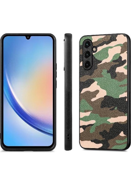 Sansung Galaxy A34 5g Camo Tasarım Kablosuz Şarj Özgürlük Anti Için Kılıf (Yurt Dışından)