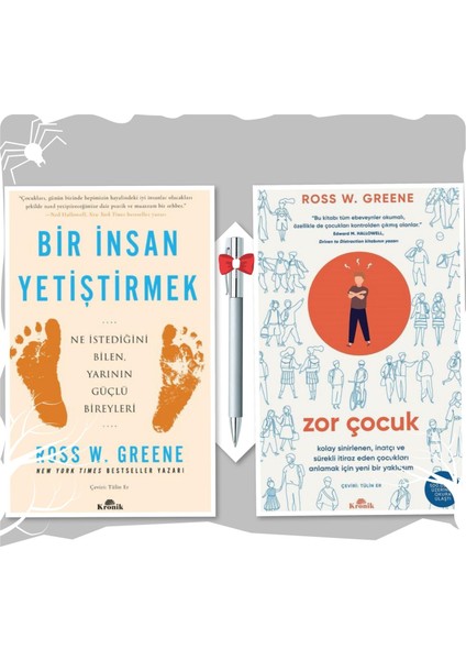 Bir Insan Yetiştirmek - Zor Çocuk, Ross W. Greene (2 Kitap), Caprice B112 Silver Tükenmez Kalem