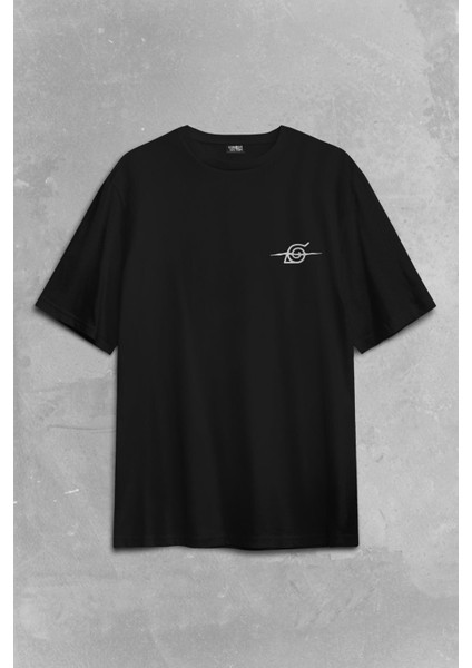 Anime Itachi Uchiha Naruto Manga Konoha Sharingan Baskılı Unisex Oversize T-Shirt fiyatları