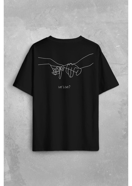 Iddia Sevgili Minimal Sırt Ön Baskılı Oversize Tişört Unisex T-Shirt