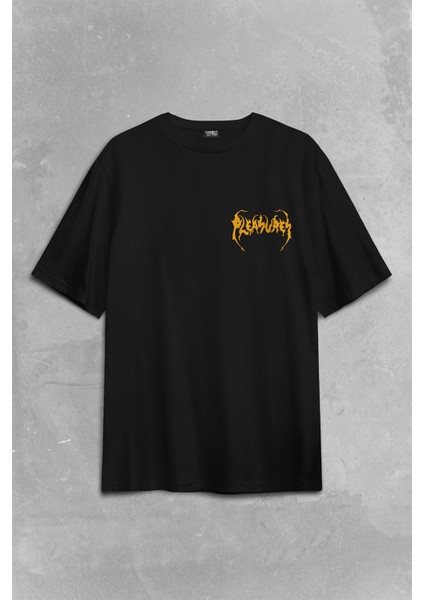 Pleasures Samurai Japan Samuray Japon Sırt Ön Baskılı Oversize Tişört Unisex T-Shirt fiyatları