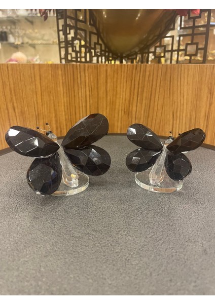 Kristal 2'li Siyah Obje