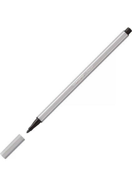 68 Pen Keçe Uçlu Kalem 95 Soğuk Gri