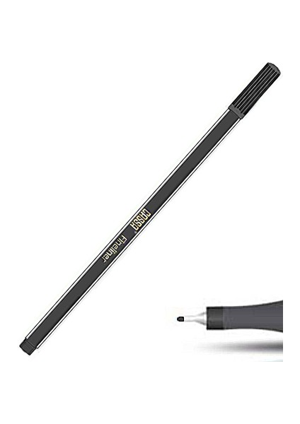 9812 Fineliner Keçe Uçlu Kalem 0.4mm Siyah