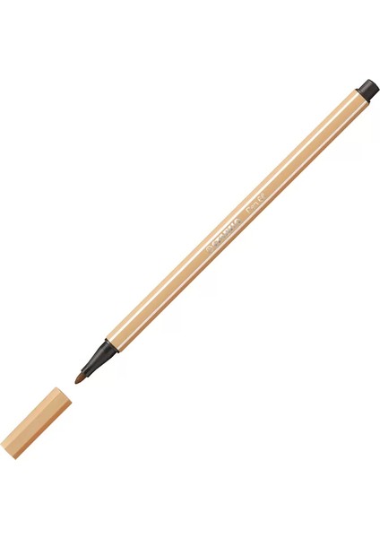 68 Pen Keçe Uçlu Kalem 88 Açık Kahve
