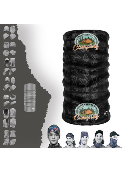 Wildness And Extreme Yazılı Boyunluk Maske Baf Bandana