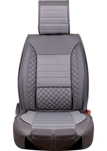 Fiat Stilo Uyumlu Deri Oto Koltuk Kılıfı Ön Arka Set Füme Atlas Model Sc