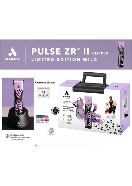 Pulse Zr Iı Kablosuz Wild (Gabriel Feitosa) Kedi/köpek Tıraş Makinesi