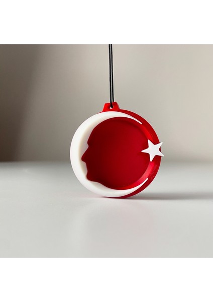 Atatürk Silüet Ay Yıldız Ayna Süsü