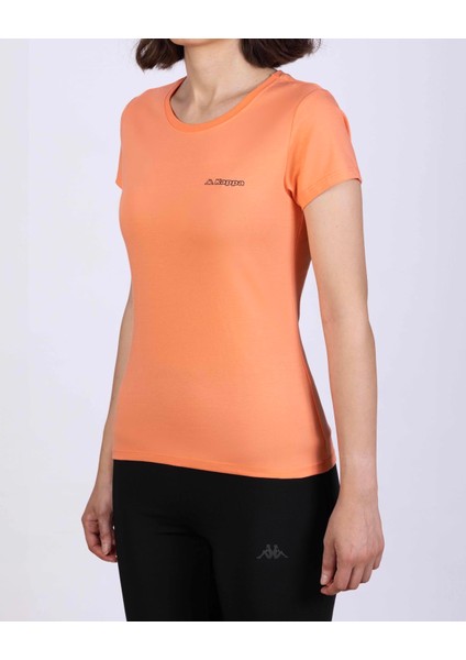 Logo Jendy Kadın Somon Regular Fit Tişört modelleri