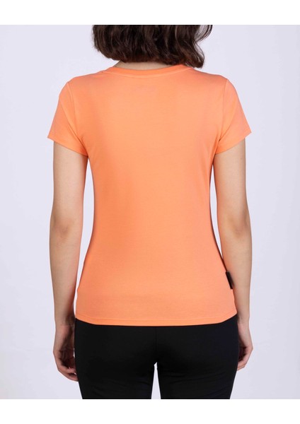 Logo Jendy Kadın Somon Regular Fit Tişört fırsatları