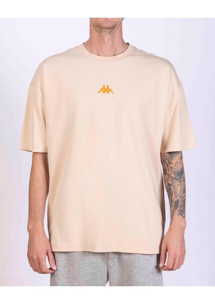 Authentic Asterys Erkek Bej Regular Fit Tişört