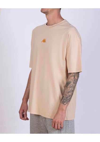 Authentic Asterys Erkek Bej Regular Fit Tişört fırsatları