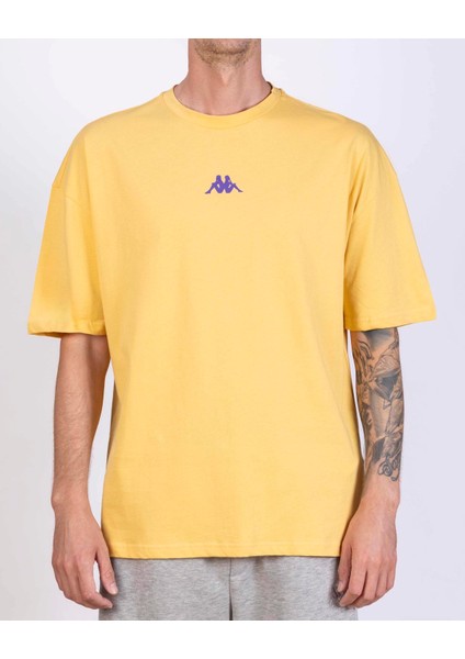 Authentic Goldes Erkek Sarı Regular Fit Tişört