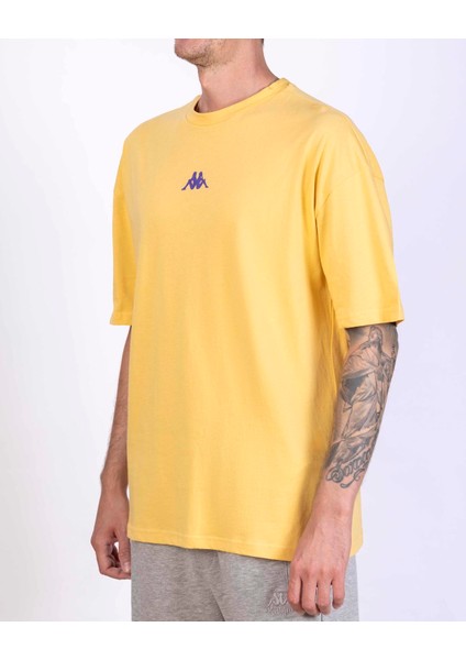 Authentic Goldes Erkek Sarı Regular Fit Tişört fırsatları