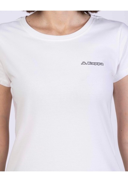 Logo Jendy Kadın Beyaz Regular Fit Tişört fiyatları